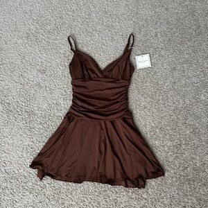 Elegant Brown Dress